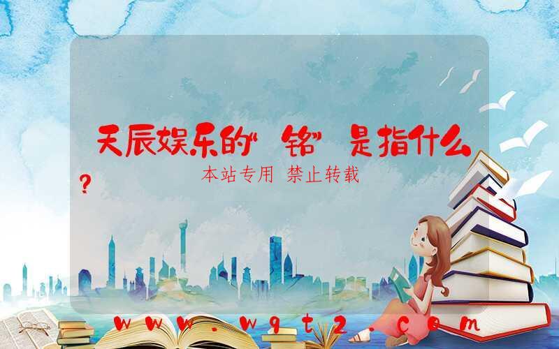 天辰娱乐的“铭”是指什么？-第1张图片
